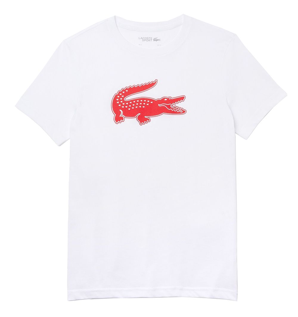Men's Lacoste SPORT 3D Print Crocodile Breathable Jersey T-shirt