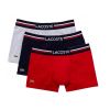 Lote de 3 bóxers Lacoste cortos Iconic cintura tricolor 5H3386