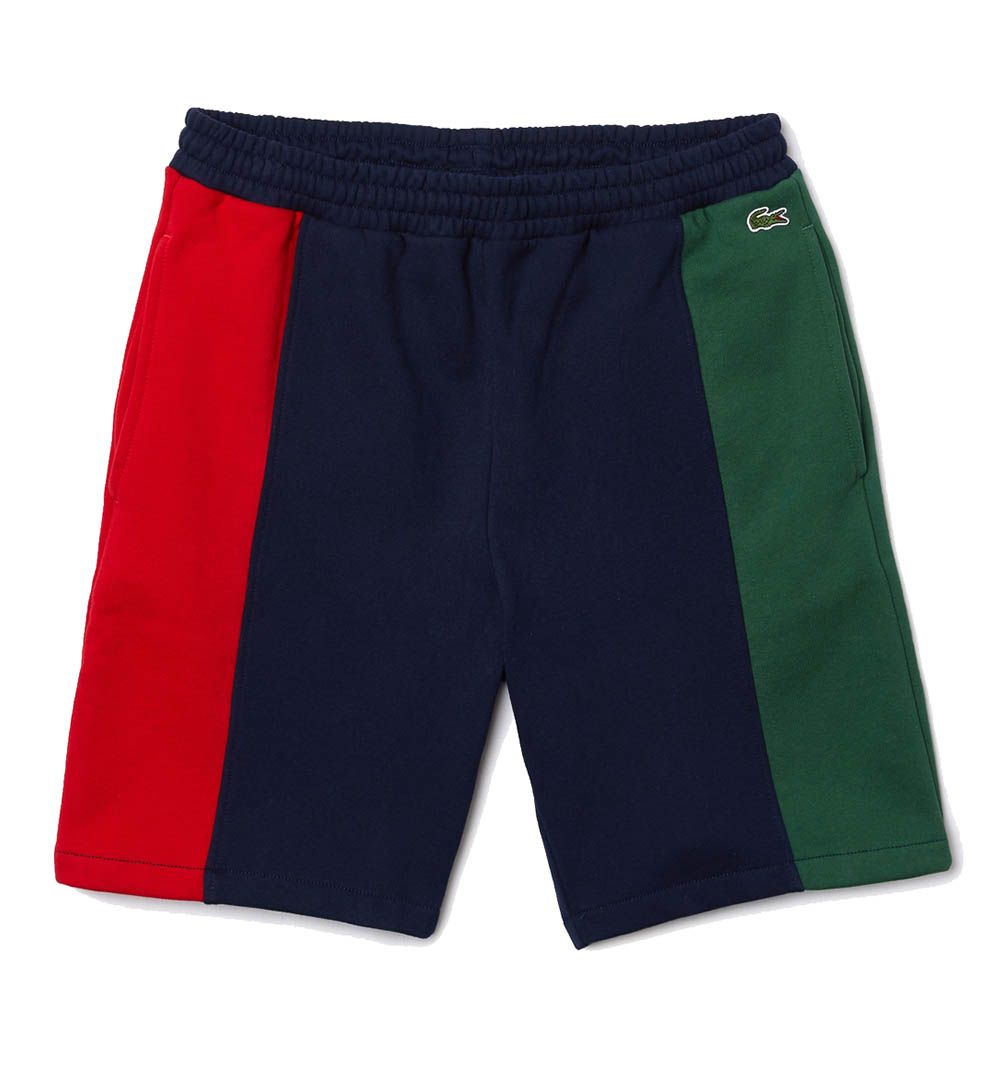 Lacoste Men’s Lettered Colourblock Fleece Shorts
